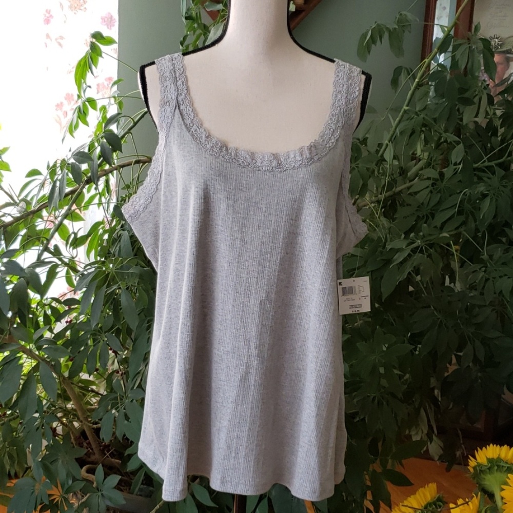 Plus size pretty tank top